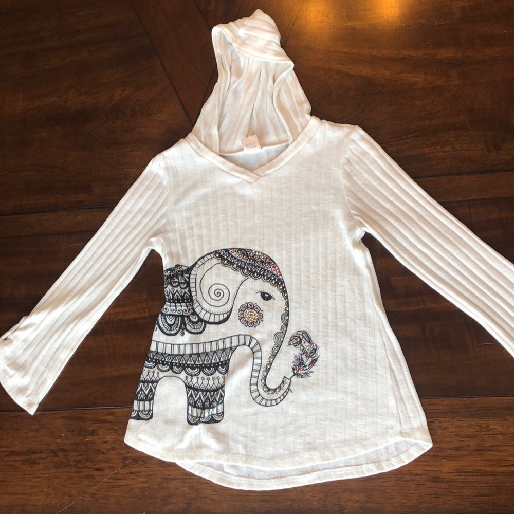 Off white elephant hoodie